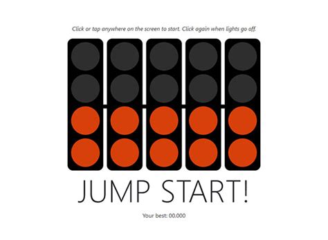F1 Lights Out Game .